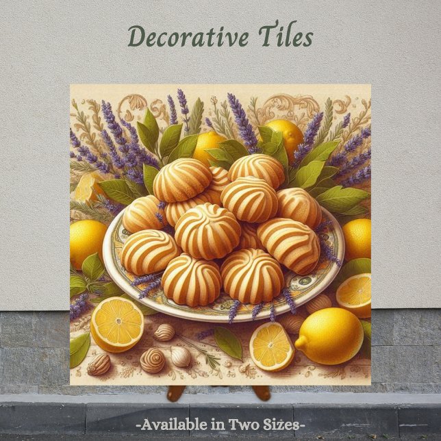 Bake with Tradition Tile (Italian inspired decorative tile. Perfect tile to display in the kitchen.)