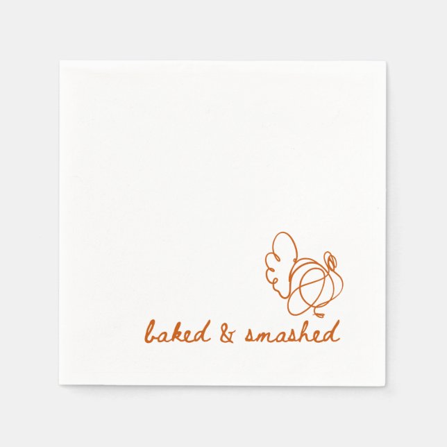baked and smashed turkey napkin (Front)