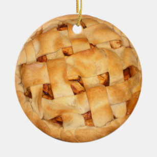 Baked Apple Pie Ceramic Ornament