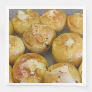 Baked apples napkin