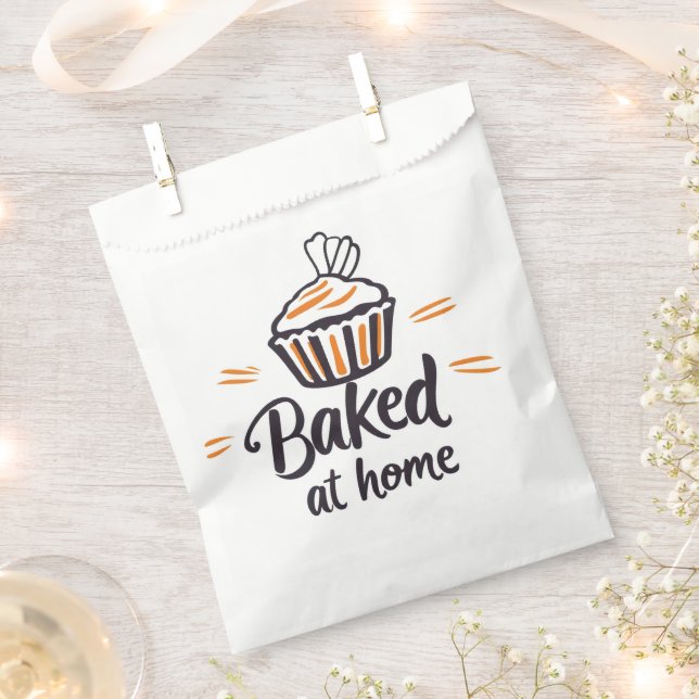 Baked at Home Cake Favour Bag (Clipped)