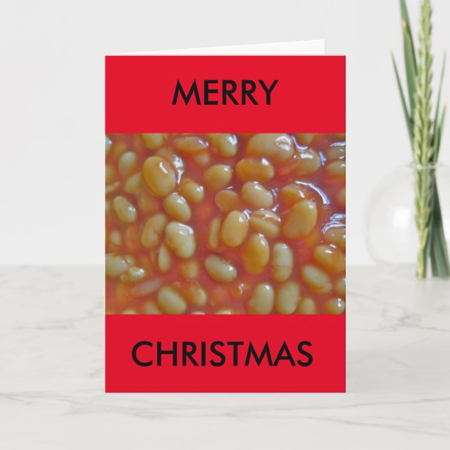 Baked Beans Greeting Card (Front)