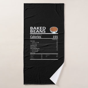 Baked Beans Nutritional Facts Thanksgiving X-Mas G Bath Towel