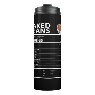 Baked Beans Nutritional Facts Thanksgiving X-Mas G Thermal Tumbler