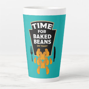 Baked Beans On Toast Latte Mug