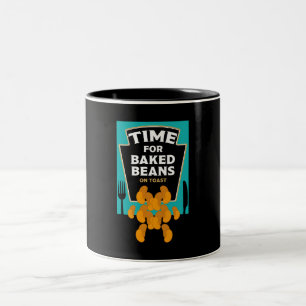 Baked Beans On Toast Two-Tone Coffee Mug