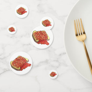 Baked Beans on Toast UK British Cuisine Food Confetti