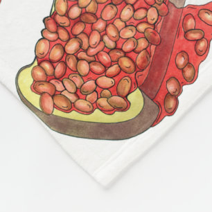 Baked Beans on Toast UK British Cuisine Food Fleece Blanket