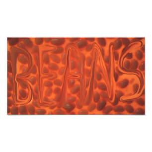 Baked beans photo print