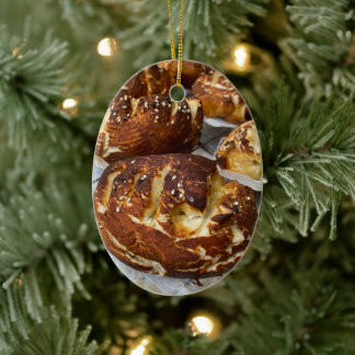 Baked Bread Loaves Ceramic Ornament