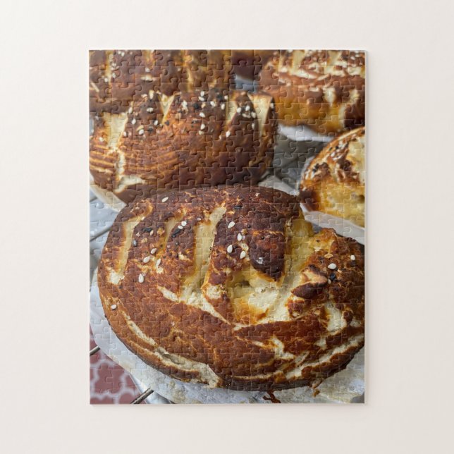 Baked Bread Loaves Food Jigsaw Puzzle (Vertical)