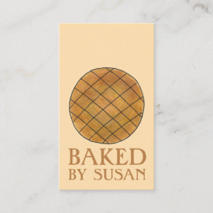 Baked By Peanut Butter Cookie Bakery Baking Food Business Card