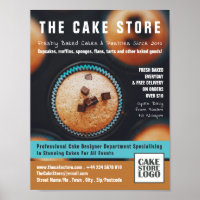 Baked Cupcakes, Cakery, Cake Store Advertising