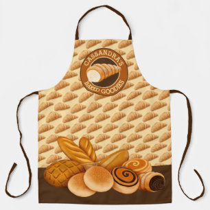 Baked Goodies Pastry Bread Baker’s Logo Croissan Apron