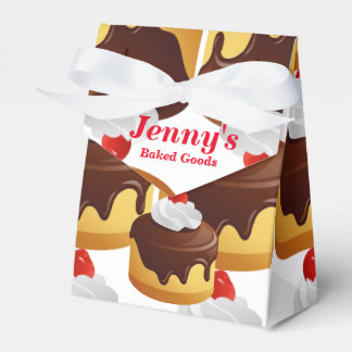 Baked Goods Custom Tent Favour Box