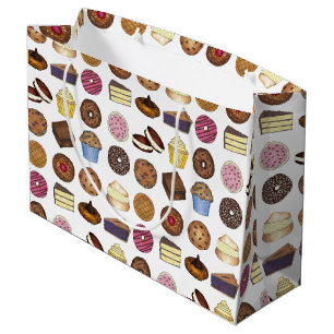 Baked Goods Doughnut Pie Cupcake Brownie Foodie Large Gift Bag