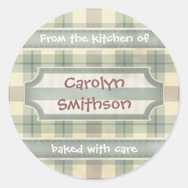 Baked Goods From the Kitchen of Classic Round Sticker (Front)