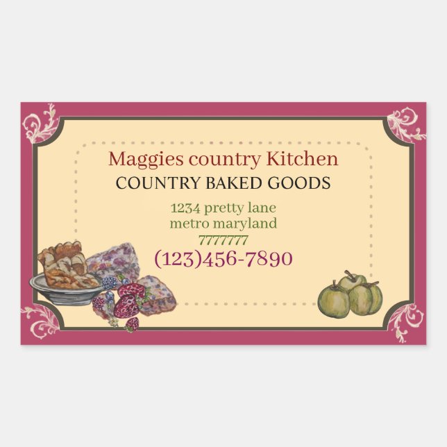 BAKED GOODS LABEL (Front)