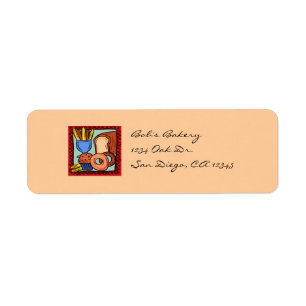 Baked goods return address labels