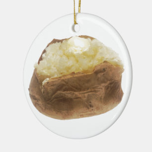 Baked Potato Ceramic Ornament