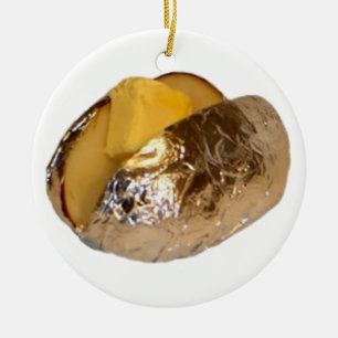 Baked Potato Ceramic Tree Decoration
