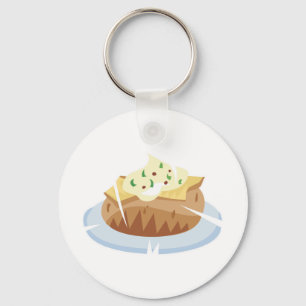 baked potato key ring
