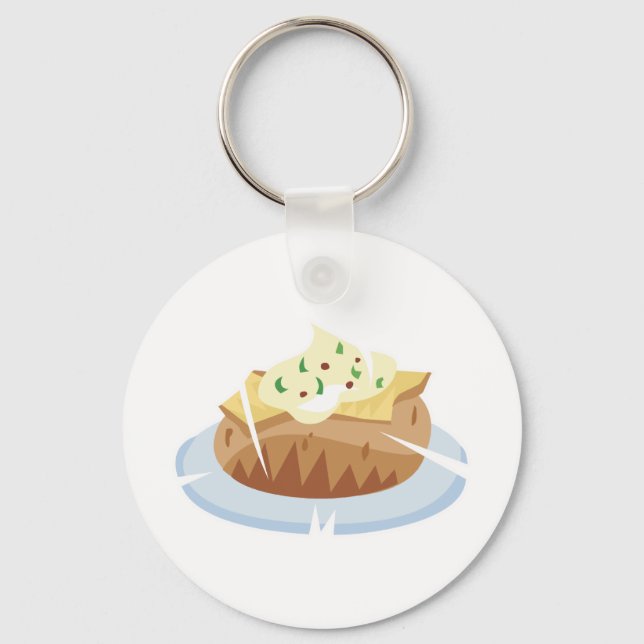 baked potato key ring (Front)