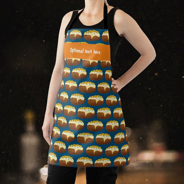Baked Spud - Potato in its Jacket and Your Name Apron (Creator Uploaded)