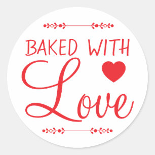 Baked With Love Baked Product Sticker