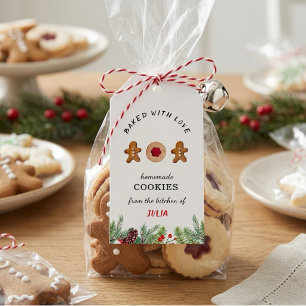 'Baked with Love' Cookies baking Gift Tags