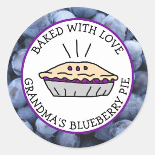 Baked with Love, Grandma's Blueberry Pie Labels