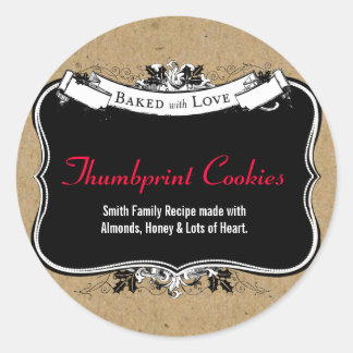 Baked With Love Holiday Cookie Gift Label
