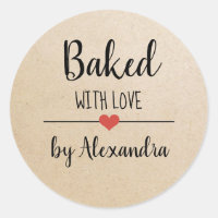 Baked with love kraft script name