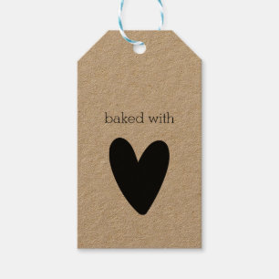 Baked with love personalised gift tags