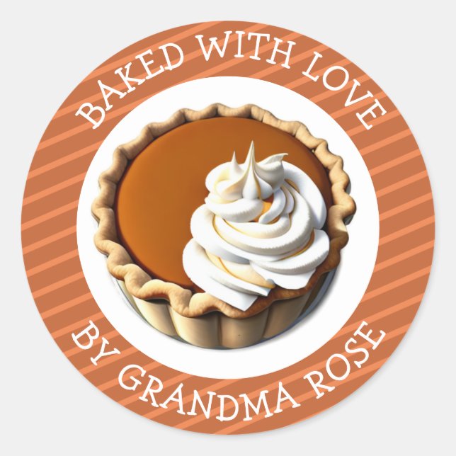 Baked With Love Pumpkin Pie Food Label (Front)