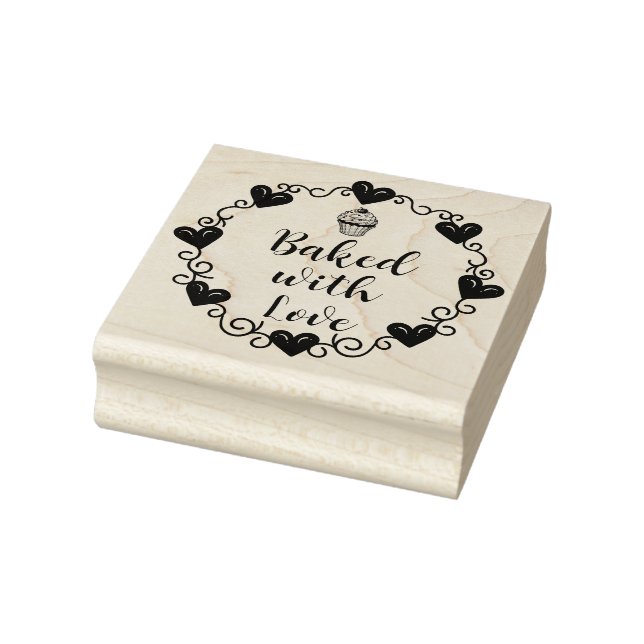 Baked with Love Rubber Stamp (Stamp)