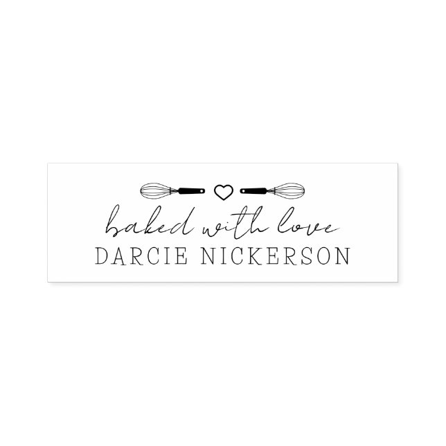Baked With Love Self-inking Stamp (Design)
