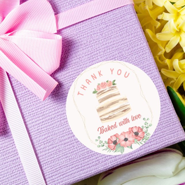 Baked with love Wedding Cake Sticker (Creator Uploaded)