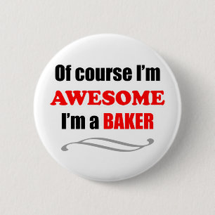 Baker Awesome Family 6 Cm Round Badge