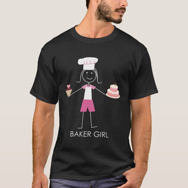 Baker & Bake Fans of Baking Supplies & Baking Shee T-Shirt (Front)