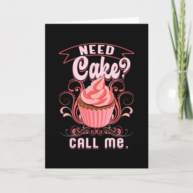 Baker Bakery Baking Bake Cake Bread Gift Idea Card (Front)
