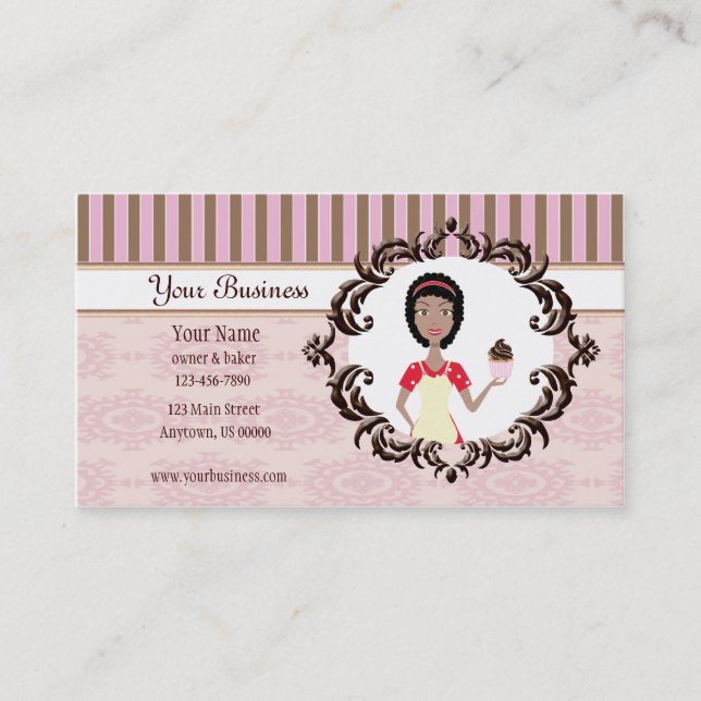 Baker, Bakery, Pastry Chef Business Card (Front)