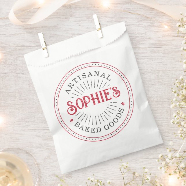 Baker Bakery Pastry Chef Catering Favour Bag (Clipped)