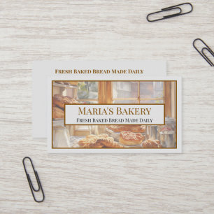 Baker Bakery Store Cafe Business Card