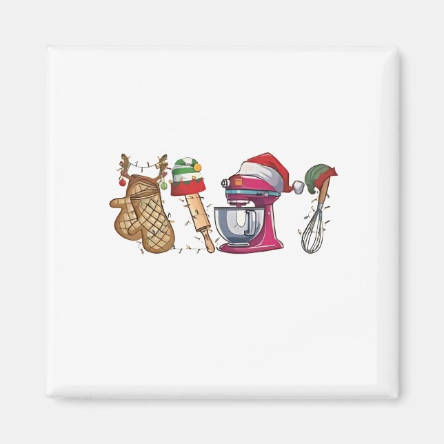 Baker Baking Bake Bakery Kitchen Worke Magnet (Front)