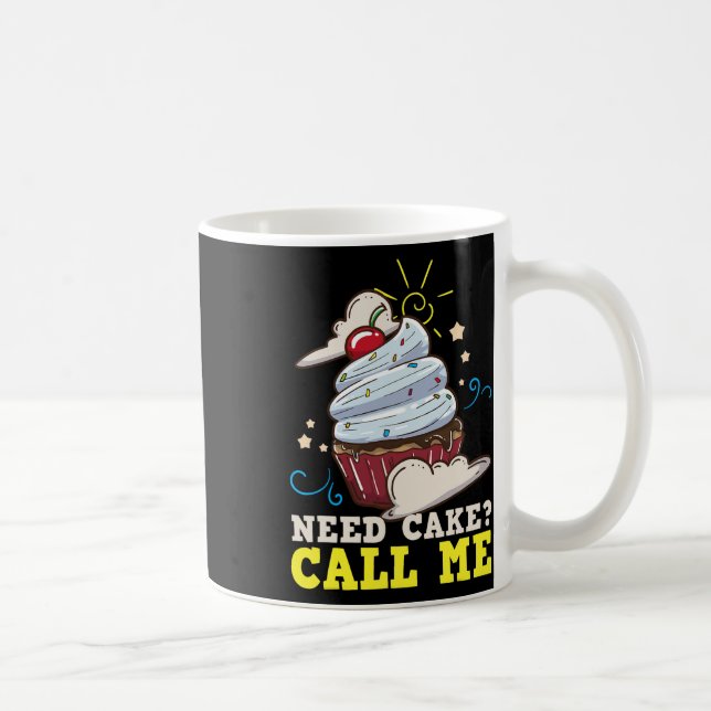 Baker Baking Cake Cupcake Gift  Coffee Mug (Right)