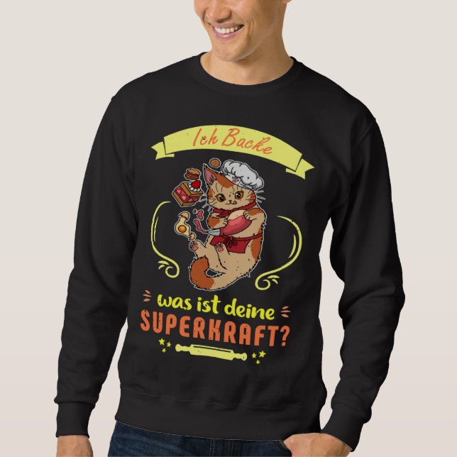 Baker baking sourdough buns baking profession  1 sweatshirt (Front)