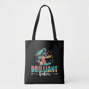 Baker Brilliant Cupcake Baking Bakery Chef Cake Tote Bag