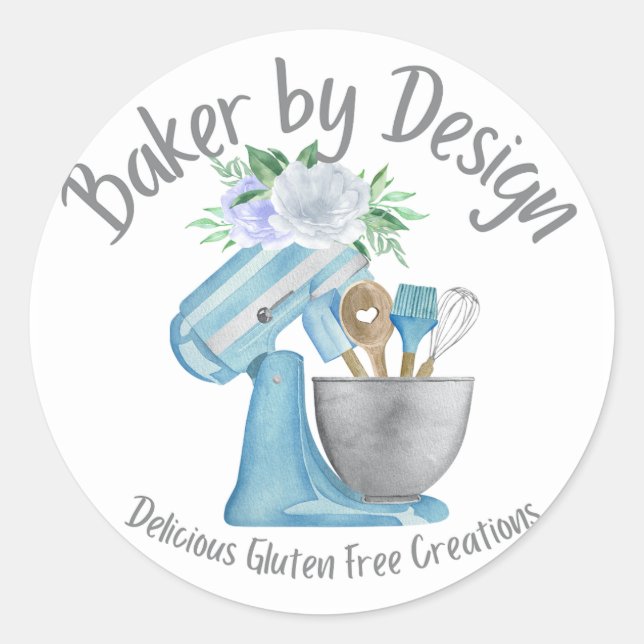 Baker by Design Classic Round Sticker (Front)