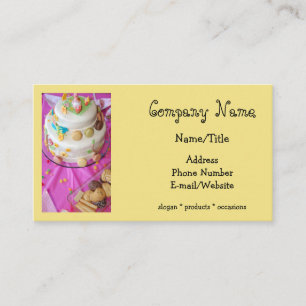Baker/Cake Decorator Business Card